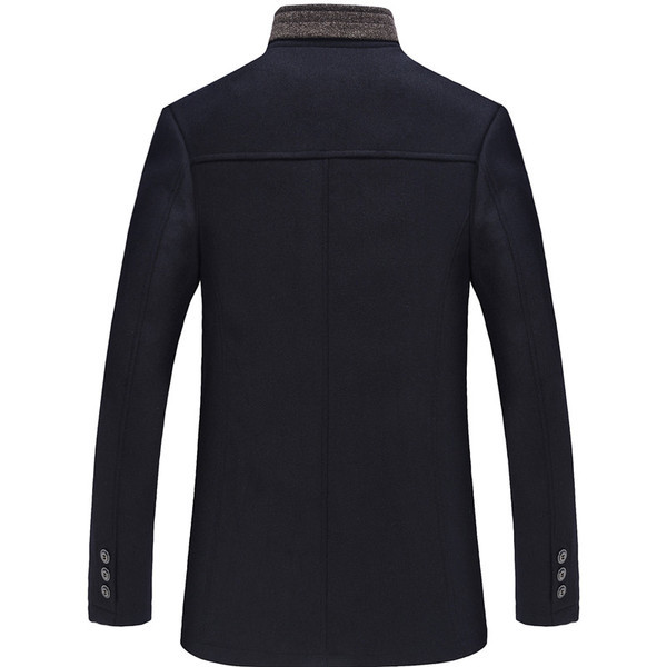 Стилно дълго мъжко палто в два цвята