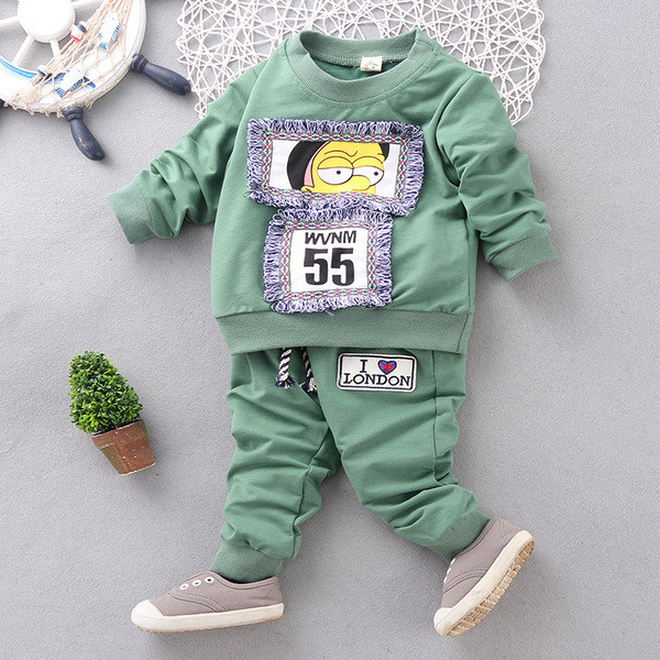 Όμορφο παιδικό σετ για αγόρια με κινούμενη εικόνα σε δύο χρώματα