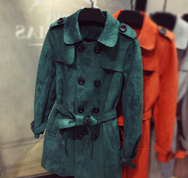 Πολύ κομψή γυναικεία καμπαρντίνα με κουμπιά, 4 χρώματα