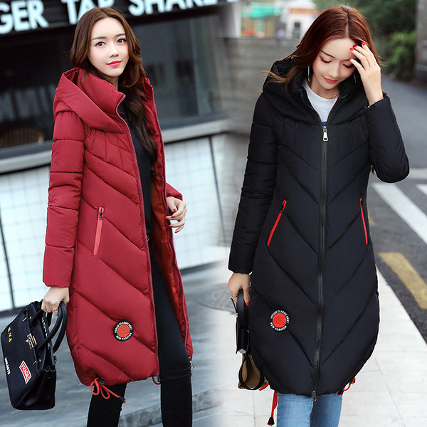 Ζεστό  γυναικείο μπουφάν με κουκούλα σε διάφορα χρρώματα