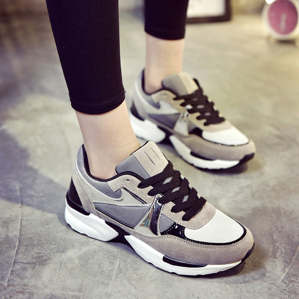 Αθλητικά κομψά γυναικεία παπούτσια σε δύο αποχρώσεις