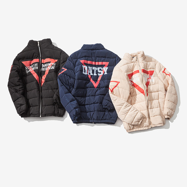 Χειμερινό αθλητικό ανδρικό μπουφάν με επιγραφές σε τρία χρώματα