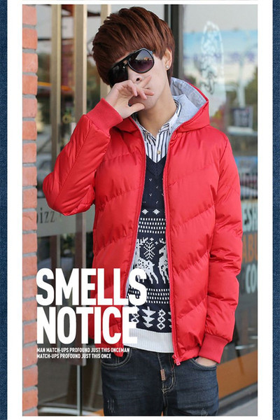 Αθλητικό χειμωνιάτικο ανδρικό μπουφάν με κουκούλα σε διάφορα χρώματα