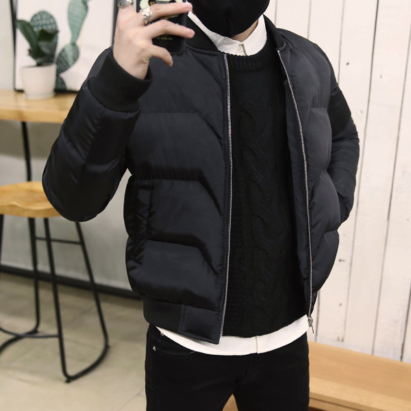 Κομψό χειμωνιάτικο ανδρικό μπουφάν σε πολλά χρώματα με επιγραφή