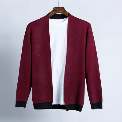 Λεπτή πλεκτή ανδρική ζακέτα σε τρία χρώματα