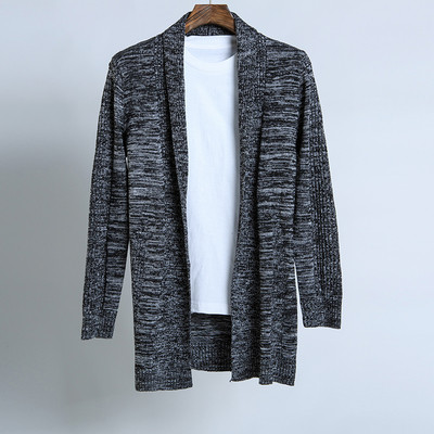 Μακρύ φθινοπωρινή ανδρική ζακέτα σε τρεις αποχρώσεις