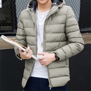 Κομψό χειμωνιάτικο ανδρικό μπουφάν με κουκούλα σε διάφορα χρώματα