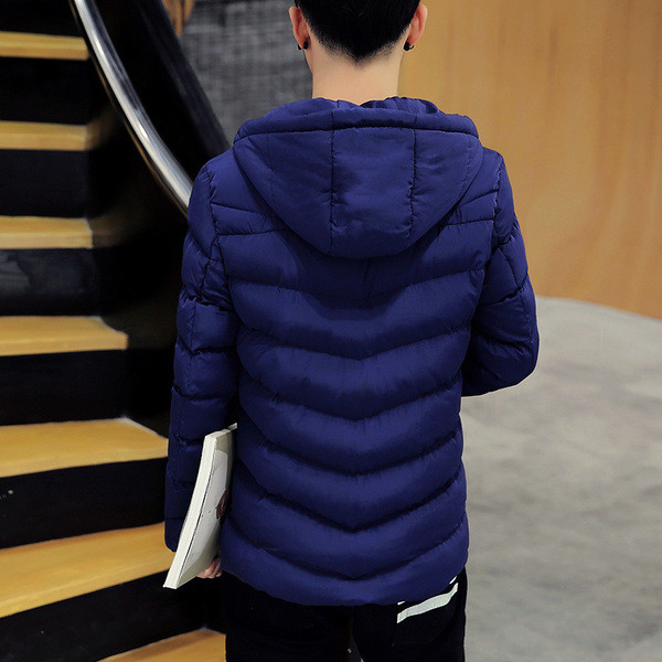 Κομψό χειμωνιάτικο ανδρικό μπουφάν με κουκούλα σε διάφορα χρώματα
