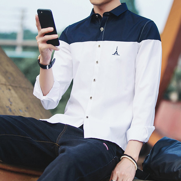 Κομψό ανδρικό πουκάμισο σε τέσσερα χρώματα