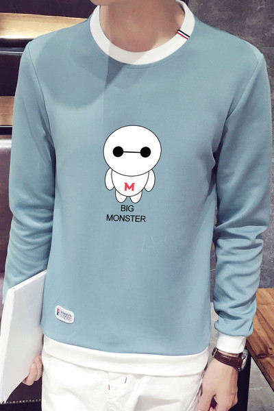 Καθημερινή αθλητική  ανδρική μπλούζα με εφαρμογές