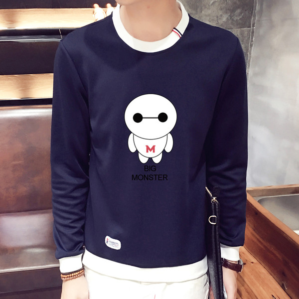 Καθημερινή αθλητική  ανδρική μπλούζα με εφαρμογές