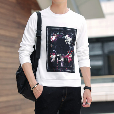 Φθινπωρινή ανδρική  μπλούζα με εφαρμογή και σε διάφορα χρώματα