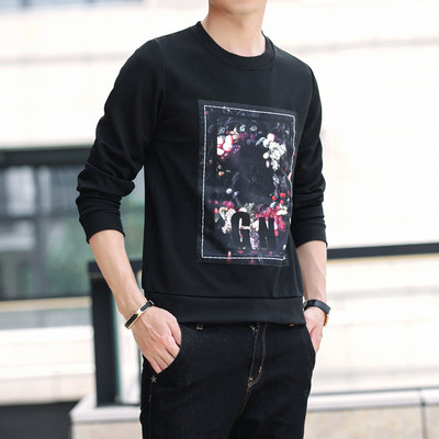 Φθινπωρινή ανδρική  μπλούζα με εφαρμογή και σε διάφορα χρώματα