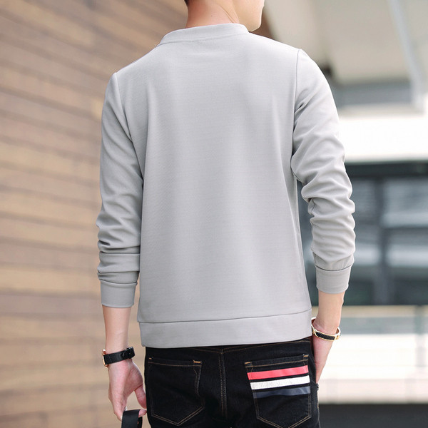 Φθινπωρινή ανδρική  μπλούζα με εφαρμογή και σε διάφορα χρώματα