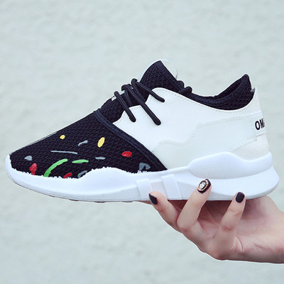 Όμορφα γυναικεία αθλητικά πάνινα παπούτσια σε τρία χρώματα αναπνευτικά