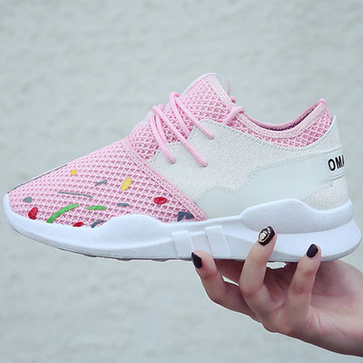 Όμορφα γυναικεία αθλητικά πάνινα παπούτσια σε τρία χρώματα αναπνευτικά