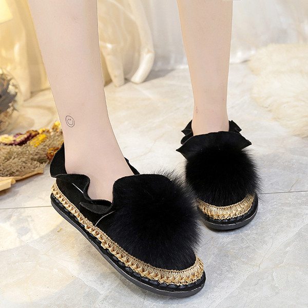 Bohemian γυναικείες  μπότες  με γούνα σε δύο χρώματα