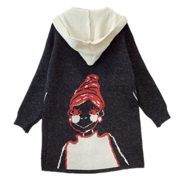 Σπορ-κομψό γυναικείο παλτό με κινούμενη εικόνα και κουκούλα, σε διάφορα χρώματα