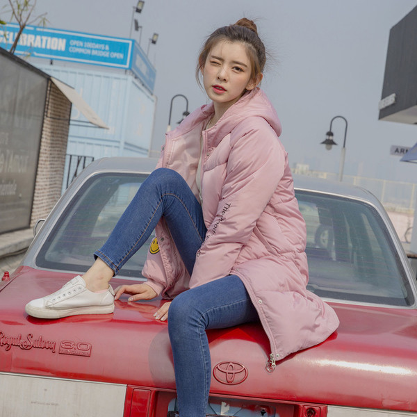 Μακρύ χειμωνιάτικο γυναικείο μπουφάν με κουκούλα σε διάφορα χρώματα