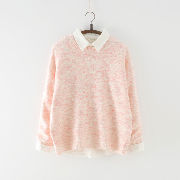 Πλεκτό γυναικείο πουλόβερ  σε τέσσερα χρώματα, κατάλληλο για την καθημερινή ζωή