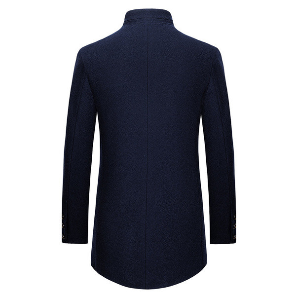 Άνετο και ζεστό ανδρικό μπουφάν με φερμουάρ και ημι-ψηλό γιακά