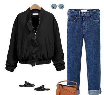 Λεπτό γυναικείο μπουφάν freestyle φθινοπώρου σε τρία χρώματα