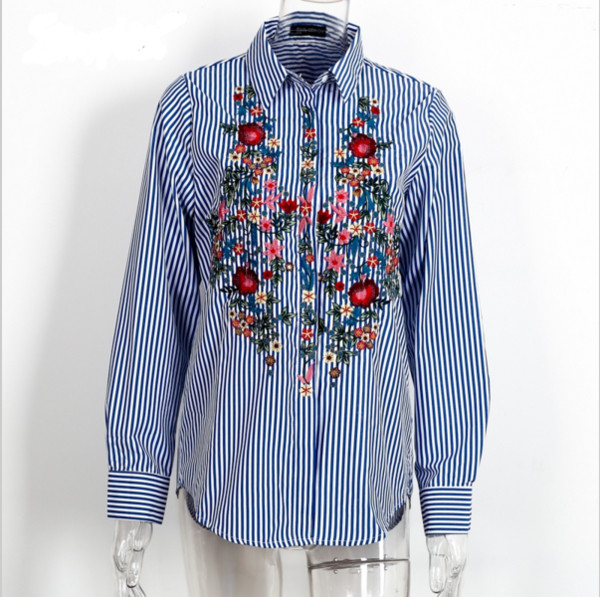 Καθημερινό γυναικείό πουκάμισο με λουλούδια