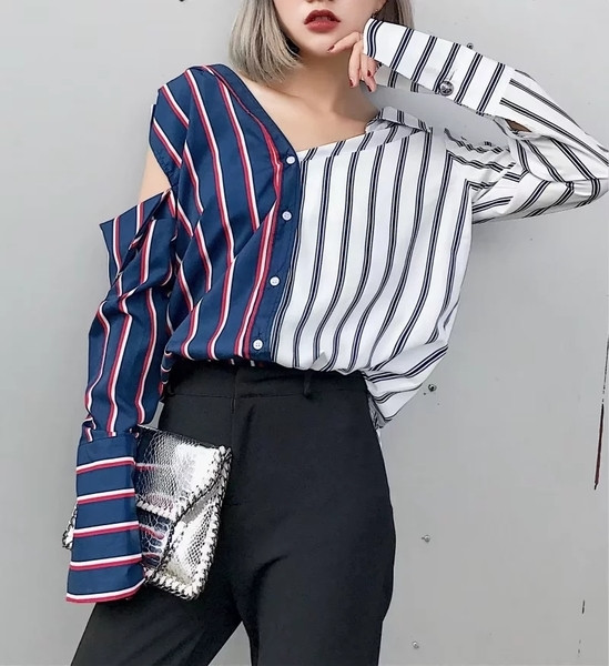 Ένα ενδιαφέρον γυναικείο πουκάμισο με δύο πρόσωπα, κατάλληλο για την καθημερινή ζωή