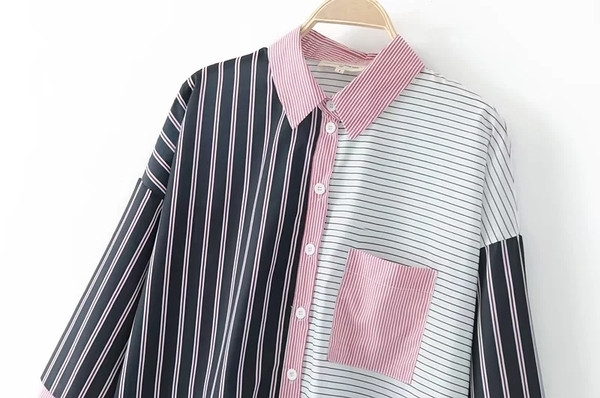 Φρέσκο ​​γυναικείο πουκάμισο με δύο πρόσωπα, κατάλληλο για την καθημερινή ζωή