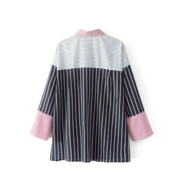 Φρέσκο ​​γυναικείο πουκάμισο με δύο πρόσωπα, κατάλληλο για την καθημερινή ζωή