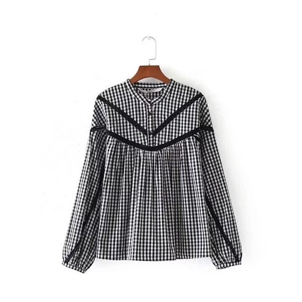 Κομψό ρετρό γυναικείο πουκάμισο σε freestyle στυλ