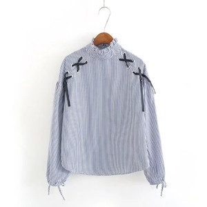 Αθλητικό κομψό γυναικείο πουκάμισο με κορδόνια