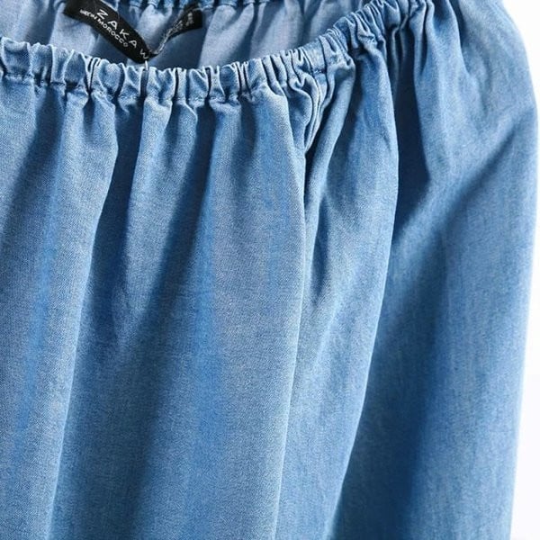 Φρέσκια γυναικεία μπλούζα με 3/4 μανίκια και πέπλα