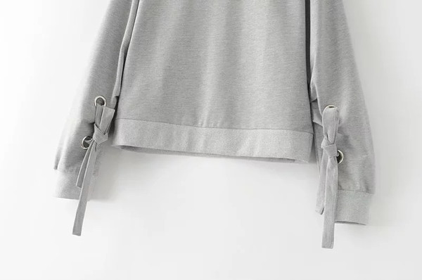 Καθημερινή γυναικεία μπλούζα σε γκρι χρώμα