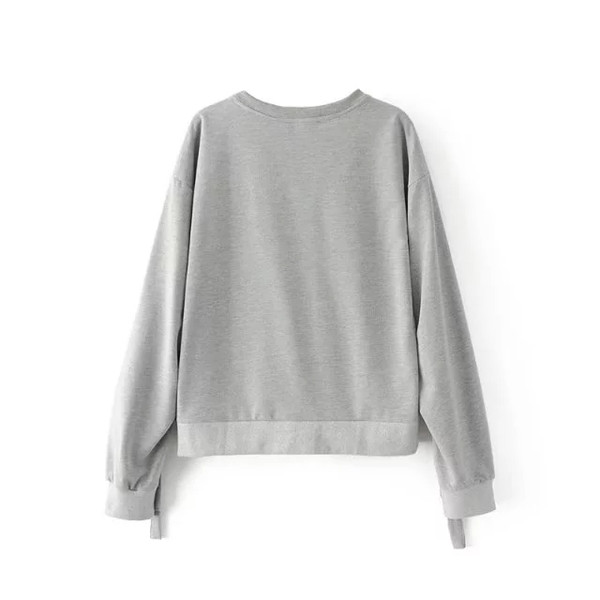 Καθημερινή γυναικεία μπλούζα σε γκρι χρώμα