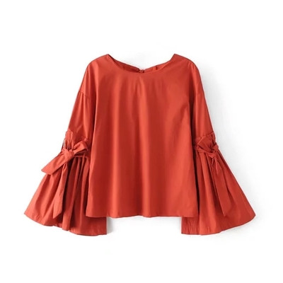 Γυναικεία μπλούζα σε τέσσερα χρώματα με κομμένα μανίκια