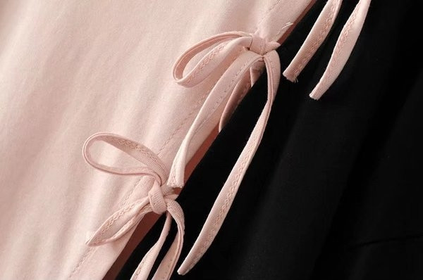 Φθινοπωινή γυναικεία κοντή μπλούζα σε ελεύτερο στυλ