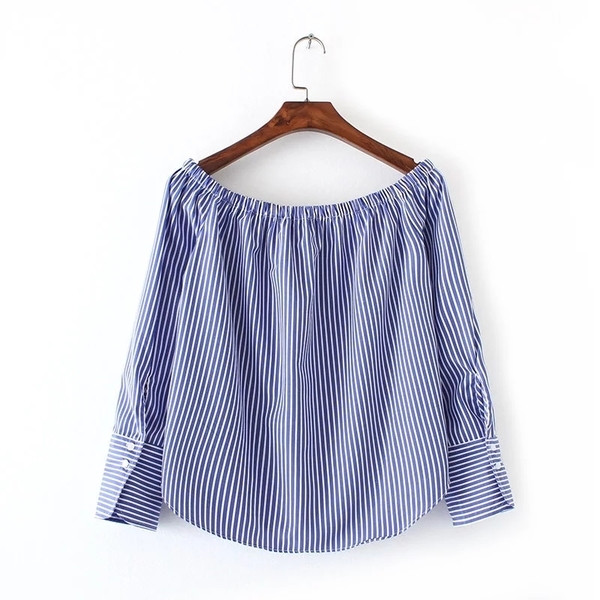 Τρέχουσα γυναικεία μπλούζα φθινοπώρου με λωρίδα κεντήματος