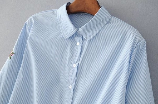 Γυναικείο πουκάμισο με κεντήματα κατάλληλο για καθημερινή ζωή