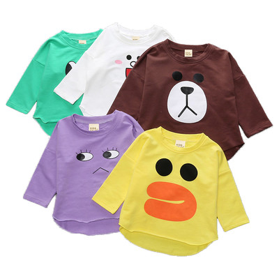 Детска ежедневна блуза в различни цветове и апликации