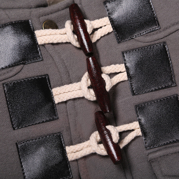 Φθινόπωρο χειμωνιάτικο παλτό για αγόρια με κουκούλα σε δύο χρώματα