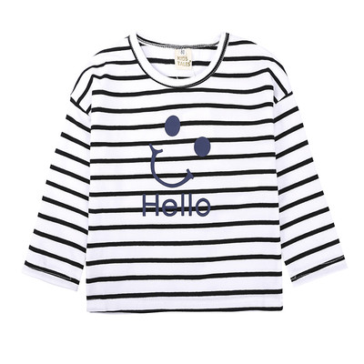 Παιδική μπλούζα για κορίτσια και αγόρια με ριγέ εικόνα