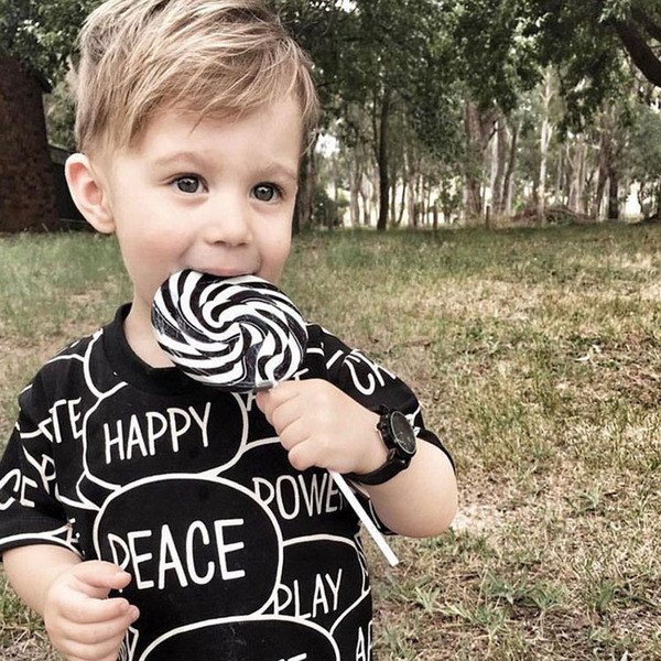 Ежедневна тениска - унисекс с надписи, в черен цвят