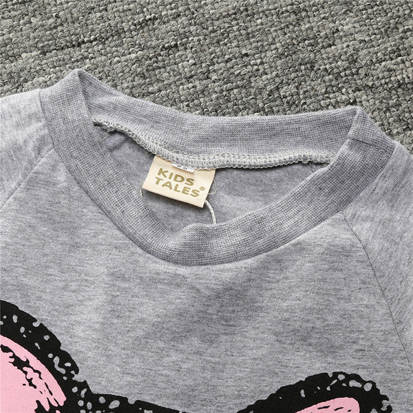 Παιδικό σετ για κορίτσια - μπλούζα + παντελόνι με εικόνες