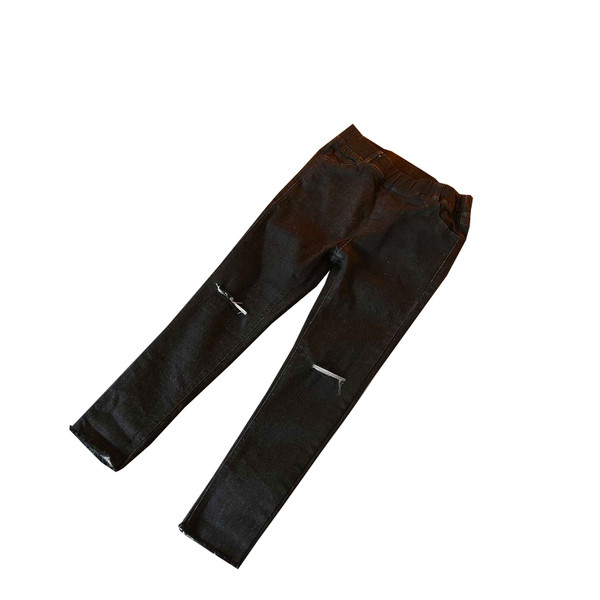 Παιδικά τζιν για κορίτσια Slim σε μαύρο και μπλε χρώμα με ελαστική μέση