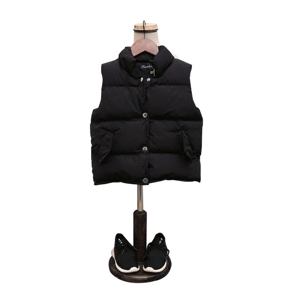 Φθινόπωρο σπορ παιδικό γιλέκο σε μαύρο χρώμα, κατάλληλο για την καθημερινή ζωή