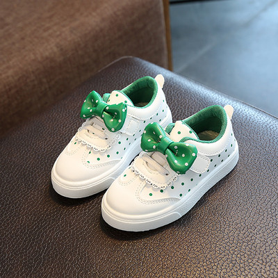 Есенни кецове за момичета в три цвята на точки