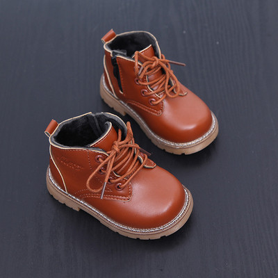 Есенно-зимно боти за момчета в три цвята с устойчива подметка