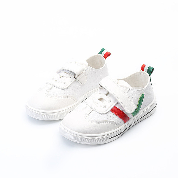 Περιστασιακά πάνινα παπούτσια  για αγόρια με λευκά λουράκια βελκρό