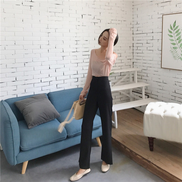 Κομψά γυναικεία παντελόνια Charlton με ψηλή μέση, σε δύο χρώματα